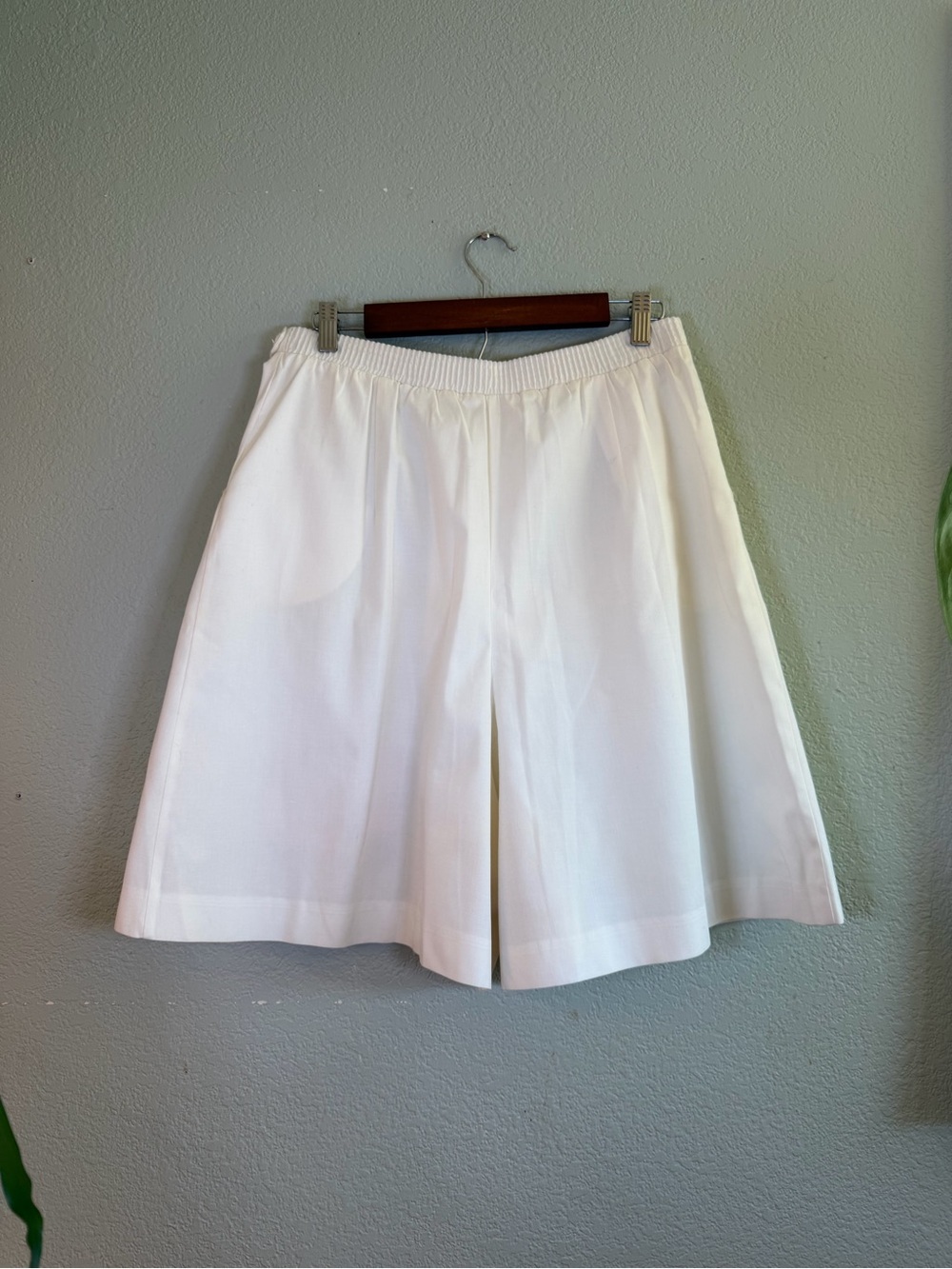 Vintage 80s White Pink Golf Cart Embroidered Tennis Prep Wide Leg Pleated Skort - Picture 4 of 7